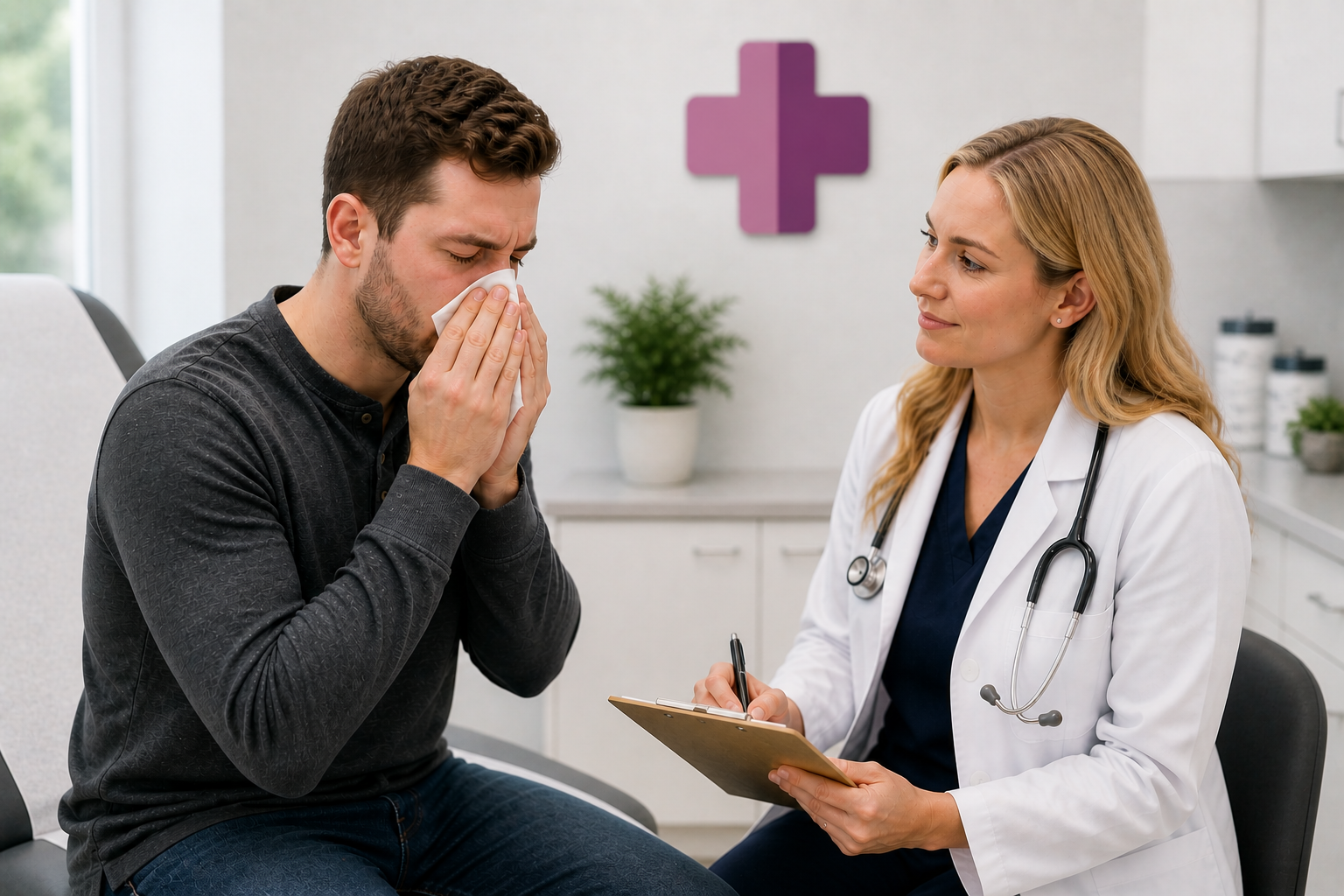 sick visit male